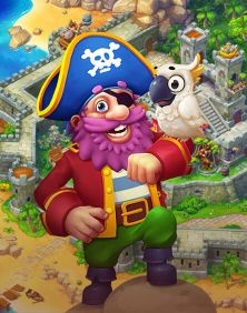 Pirates & Pearls®: Собери сокровища в ряд!