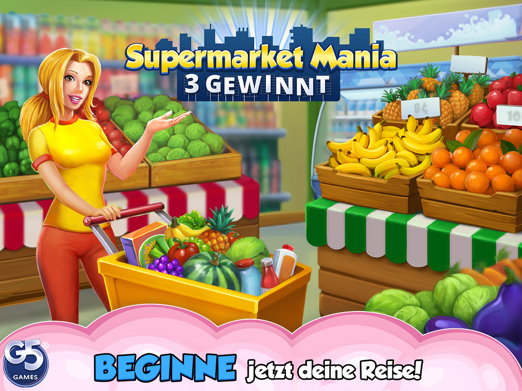 Supermarket Mania® - 3 Gewinnt: Einkaufsabenteuer-Wahnsinn