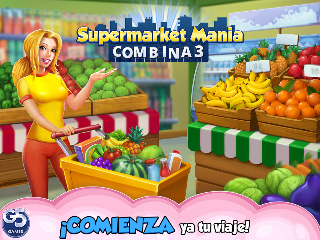 Supermarket Mania® - Combina 3: Aventura de frenesí comercial
