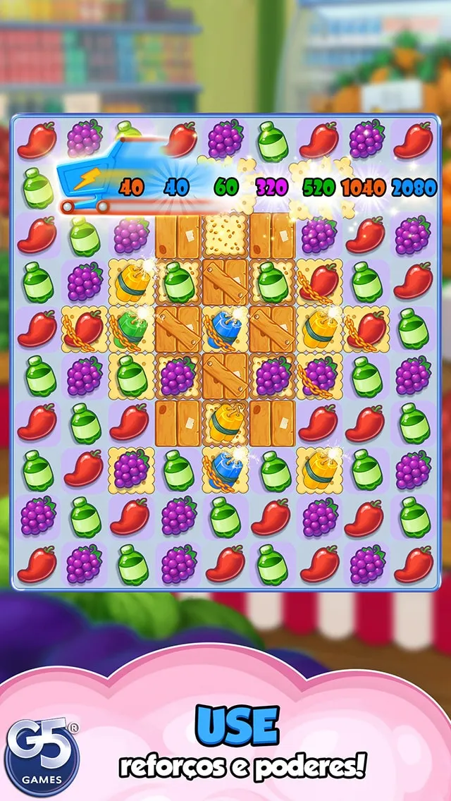 Supermarket Mania® - Combinar 3: Aventura Frenética de Compras