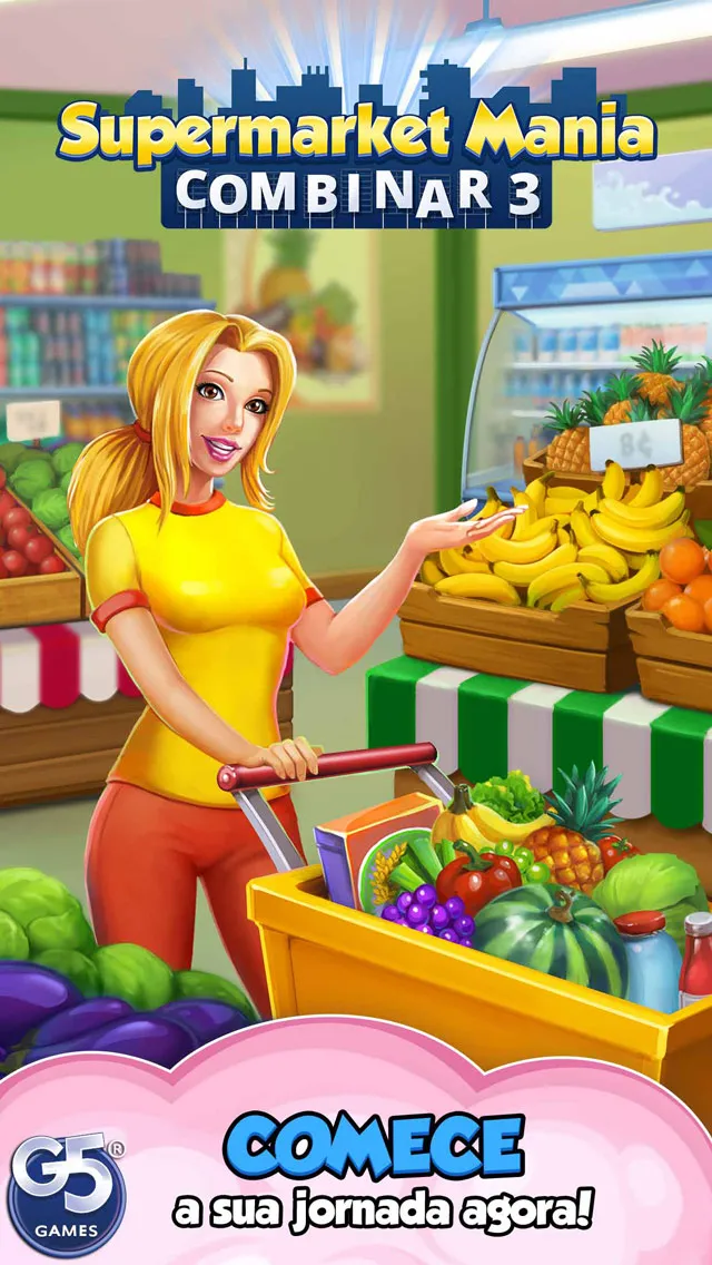 Supermarket Mania® - Combinar 3: Aventura Frenética de Compras