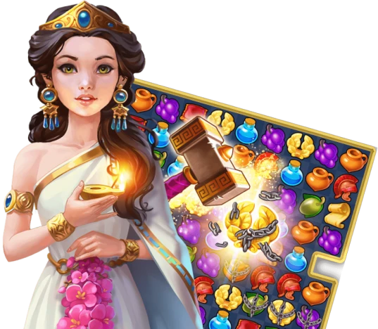 Baixar e jogar Jewel Gold Empire: Match 3 Puzzle Game no PC com