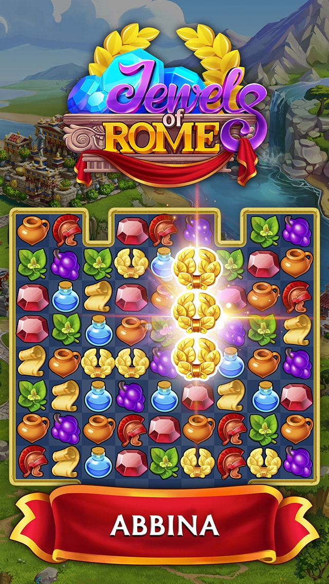Jewels of Rome®: Gioco con abbinamento di gemme