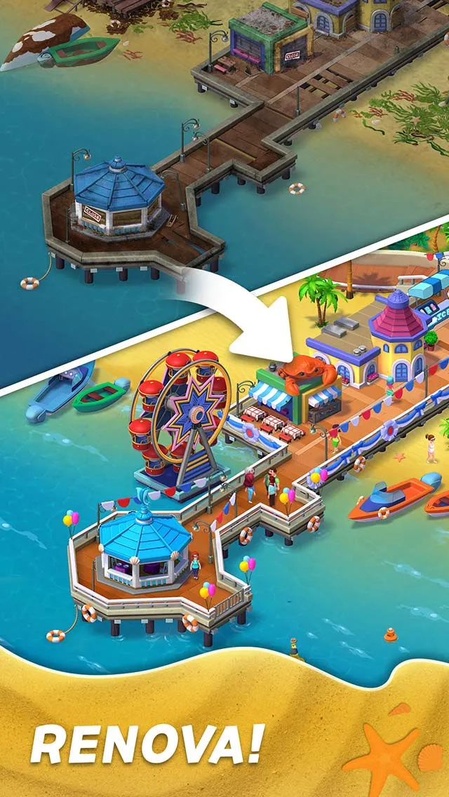 Match Town Makeover®: Design 3d