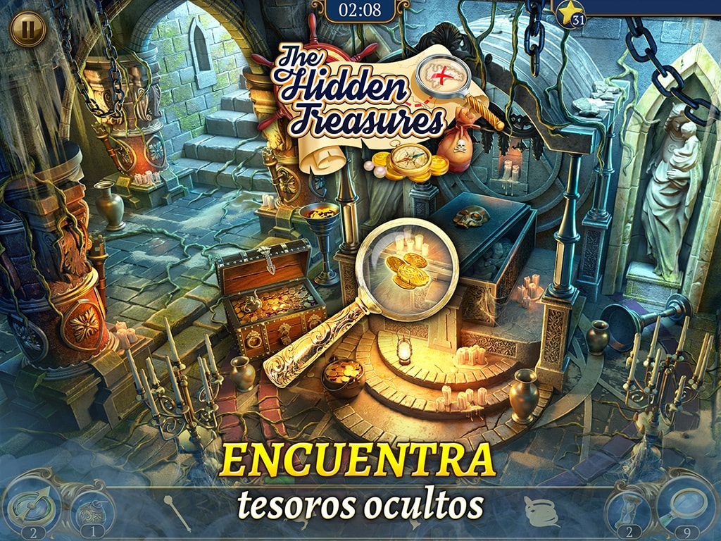 The Hidden Treasures: Unsolved match 3・merge jewels