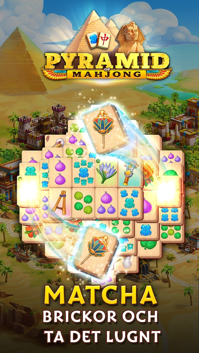 Pyramid of Mahjong: Pusselspel med parmatching
