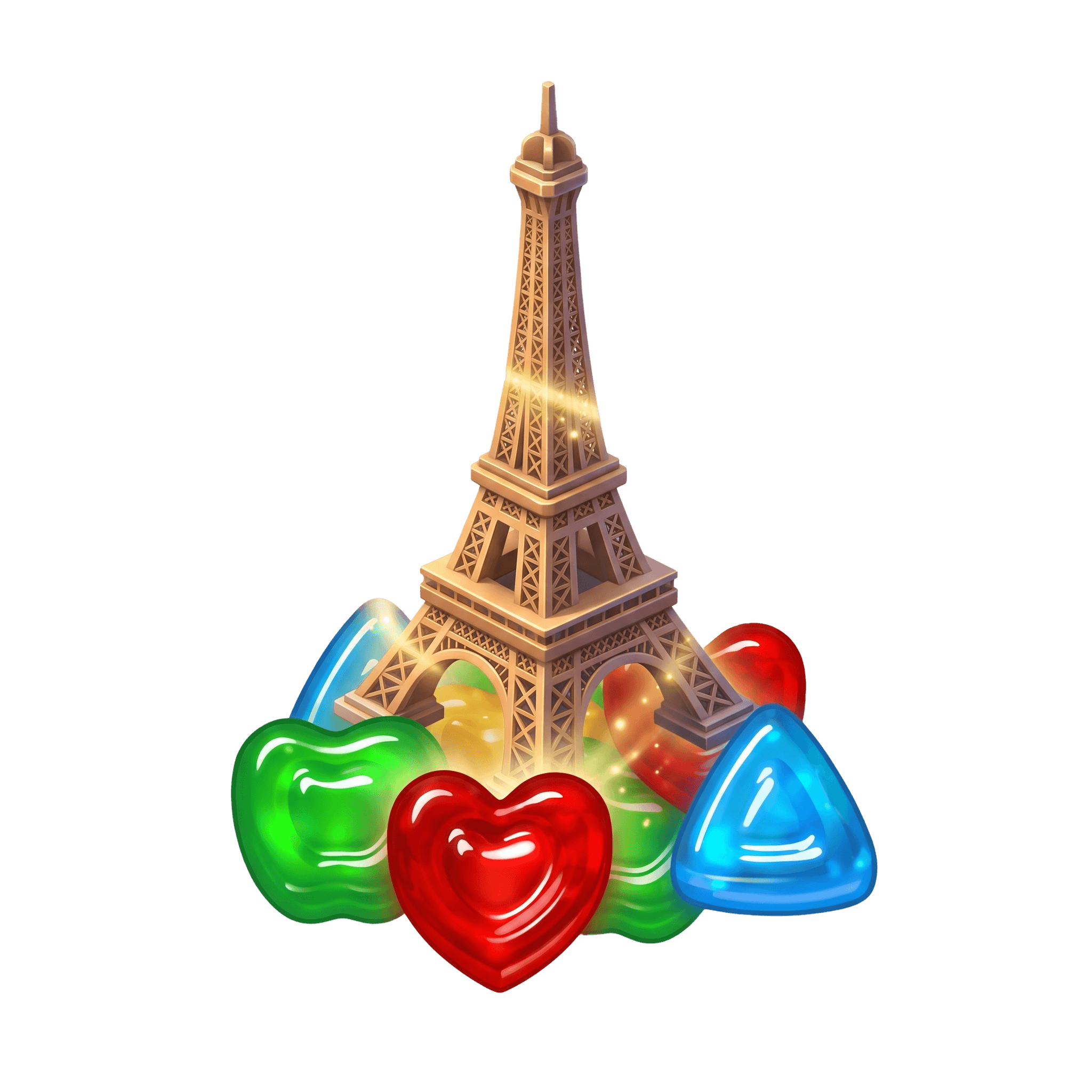 Match gummies, restore cities.